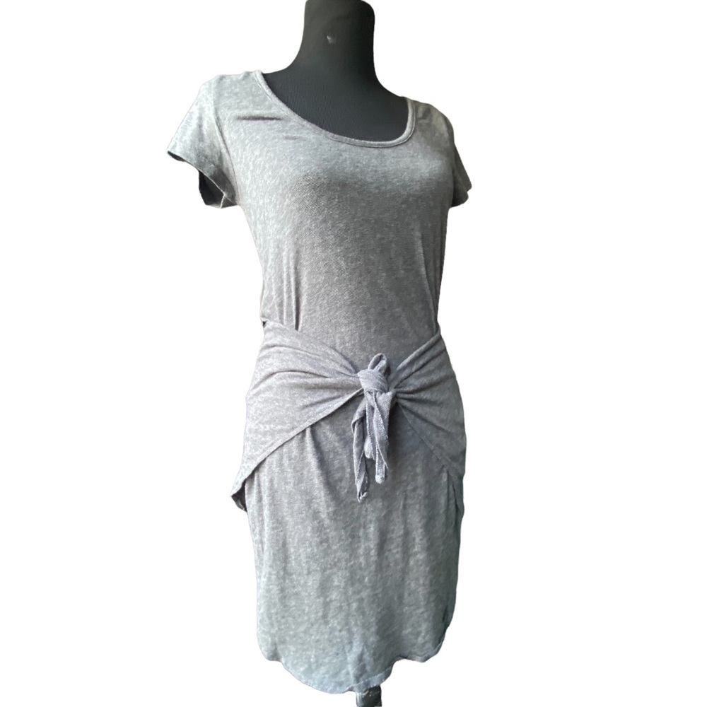 VOLCOM Scoop Neck Front-tie Dress